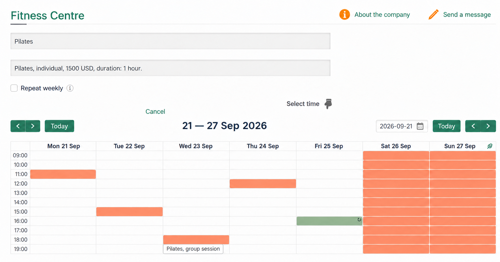 Headings, links and buttons after the first step