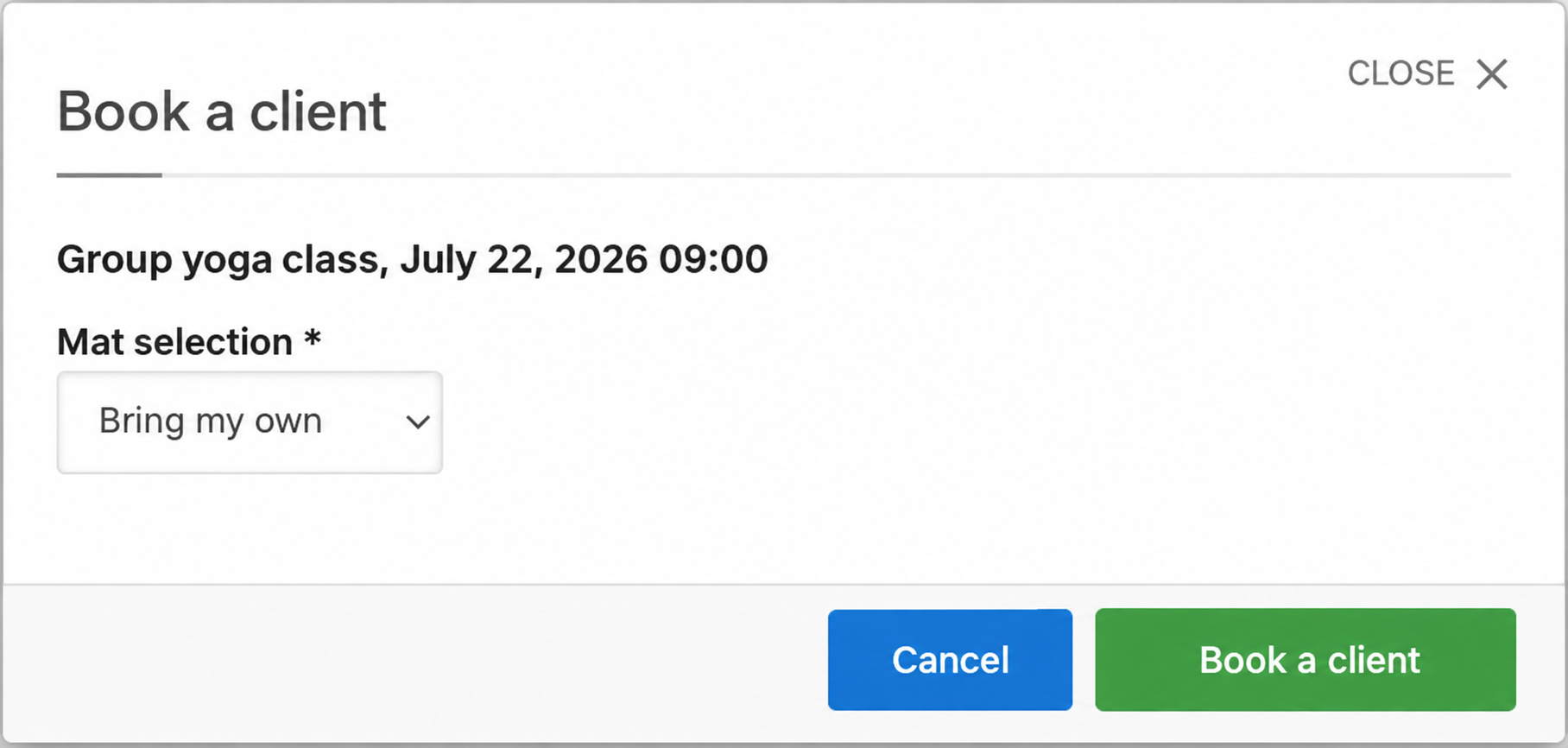 Additional fields when an administrator adds a participant